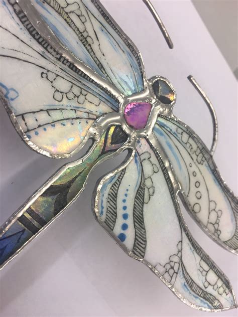 Stained Glass Dragonfly Etsy