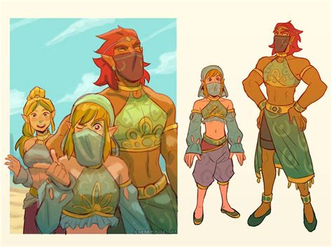 Zelda Link And Ganon Take A Trip To Gerudo I Had A Bit Too Much Fun