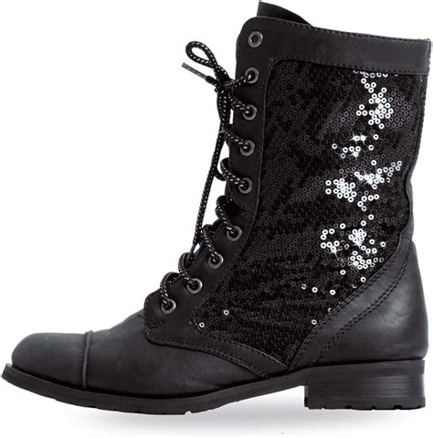 Gia Mia Adult Kombat Boots Black Black Size 13 Uk Shoes And Bags