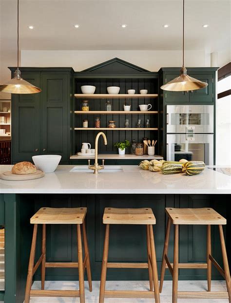Both farrow and ball emulsions drag on application, but cover well if you use the primer specified by f&b. Farrow and Ball Studio Green Kitchen units. | Kitchen ...