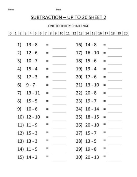 Maths For 4 Year Olds Printable Worksheet