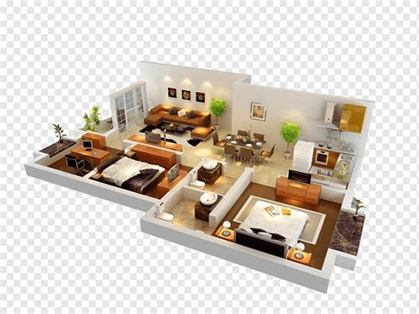 Home Interior 3d Design 3d Interior Renderings The 2d3d Floor Plan