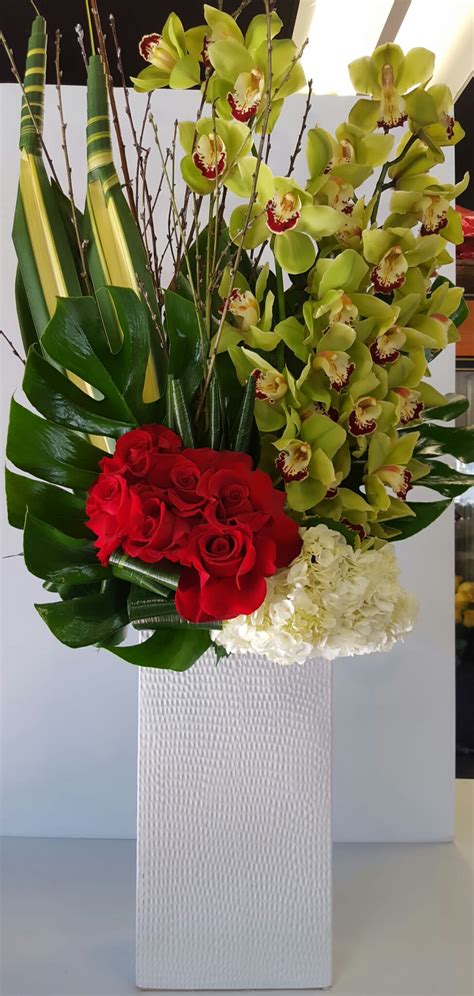 Modern Orchids And Roses In Pasadena Ca Duran S Flowers