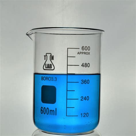 Tn Lab Supply Beaker 600ml Borosilicate 33 Heavy Wall Glass