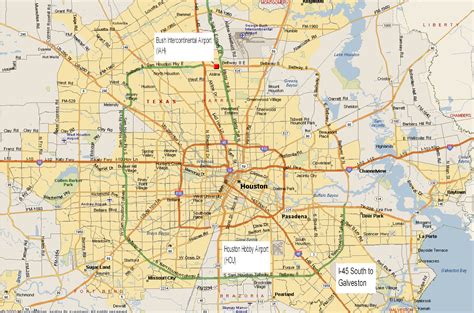 Houston Map Travelsfinderscom
