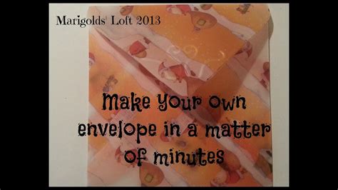 Make Your Own Envelope In Minutes Youtube