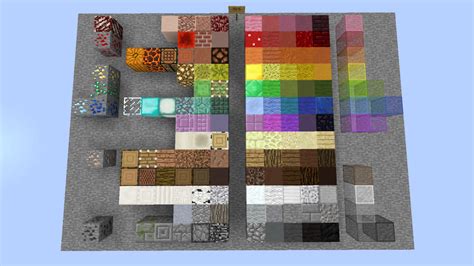 Block Color Chart Mc Version 1102 Minecraft Project