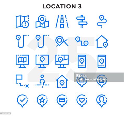 ilustración de discontinua de contorno pack de iconos para la interfaz de usuario icono de