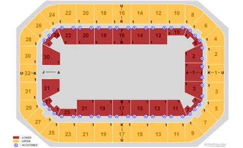 Dow Event Center Saginaw Tickets Schedule Seating Chart Directions