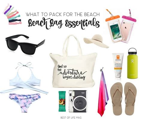 15 beach bag essentials what to pack for the beach best of life magazine