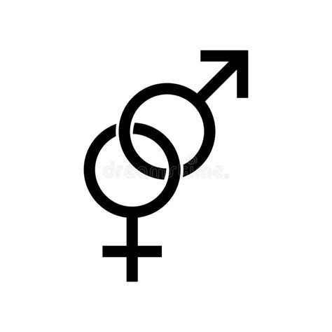 Símbolos De Sexo Sinalização De Gênero ícone Unisex ícone De Vetor Plano Tendência De Design De