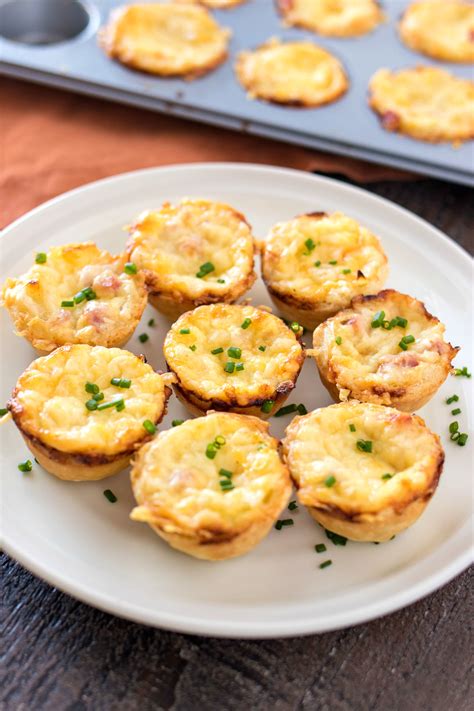 Mini Ham And Cheese Quiche With Caramelized Onions Cpa Certified