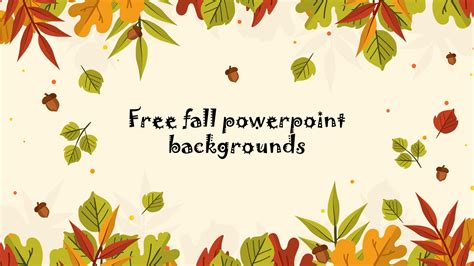 Autumn Powerpoint Template Free