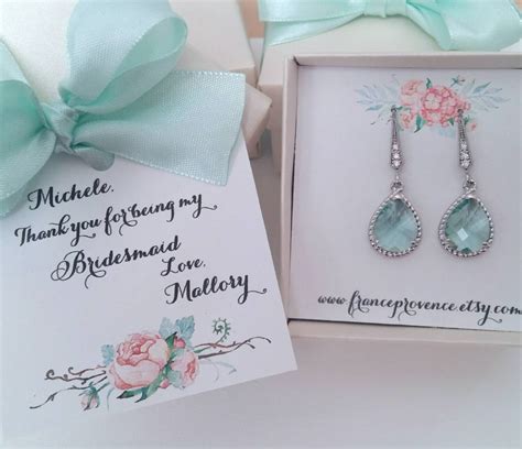 Bridesmaid Jewelry Set Of 5 Personalized Bridesmaids T