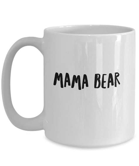 Mama Bear Mug Bear Coffee Mug Handmade Tea Cup Home Decor Etsy Uk