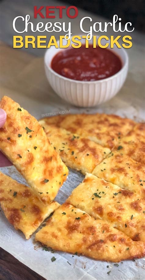 Check spelling or type a new query. Keto Cheesy Garlic Breadsticks (4 Ingredients) | Recipe ...