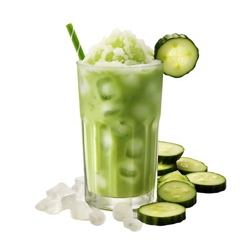Summer Cucumber Juice With Ice Perfect For Drink Catalog Ai Generated