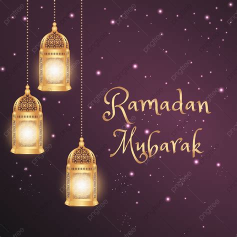 Ramadan Mubarak Latern Ornament With Sparkling Stars, Png, Ramadan ...