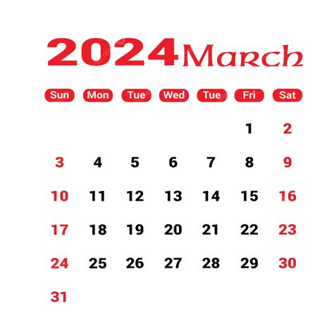 Professonal 2024 March Monthly Calender Design Templet Vector 2024