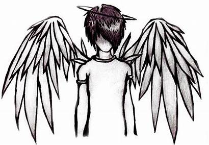 Emo Angel Clipart Graphics Glitter Copy Drawings