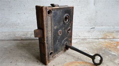 Antique Door Lock For Skeleton Key Victorian By Allvintageman