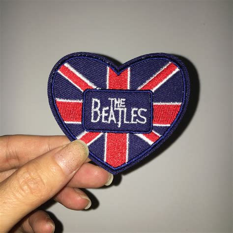 Beatles Band Patch Uk Flag Iron On Patch Sew On By Perfecthandwork