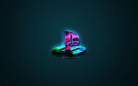 Playstation Logo Blue Background