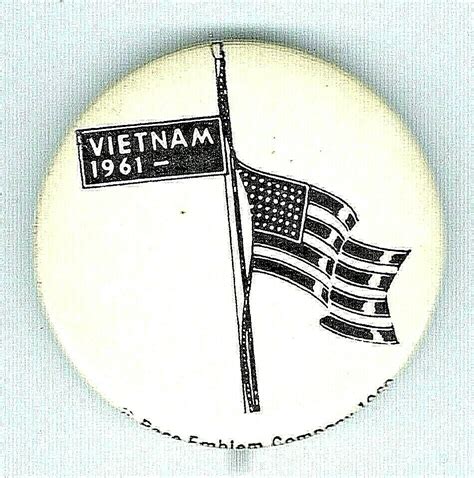 American Flag With 1961 Banner Start Of Viet Nam War 1969march On
