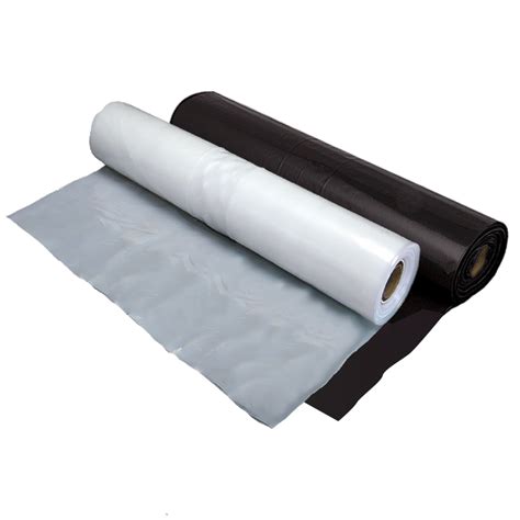 Clear And Black 1000g Polythene Plastic Sheeting 2m And 4m Widths Various