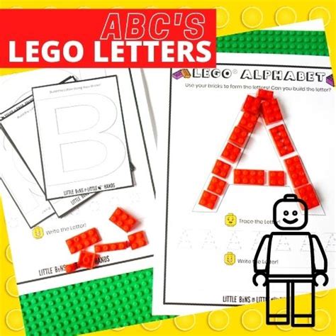 Learn With Lego Letters Little Bins And Bricks