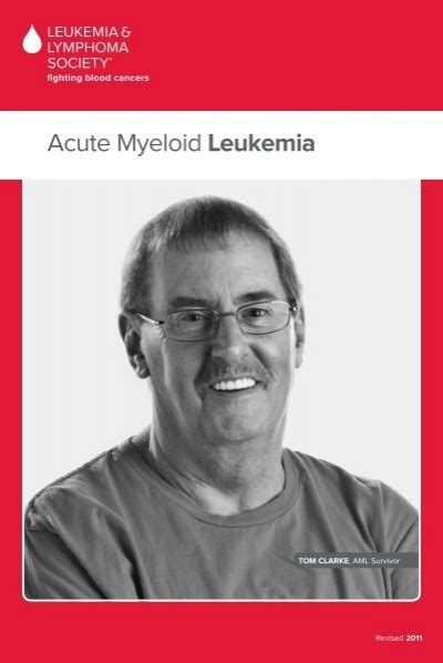 Acute Myeloid Leukemia The Leukemia And Lymphoma Society