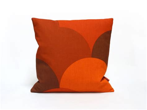 Red Mid Centruy Cushion Cover Trow Pillow Retro Couch Etsy Retro