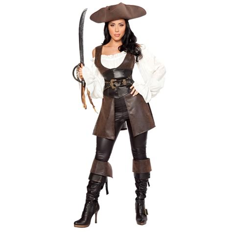 Hot Sale Ladies Pirate Fancy Women Costume Deluxe Cosplay Halloween