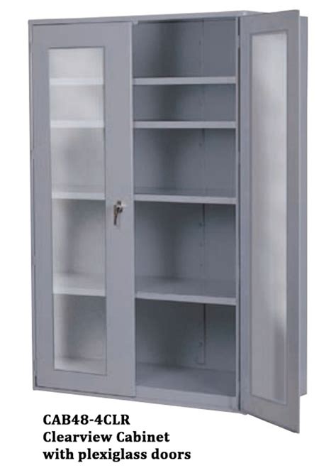 Metal Storage Systems 36x 24x72h Clearview Cabinet With Louvered