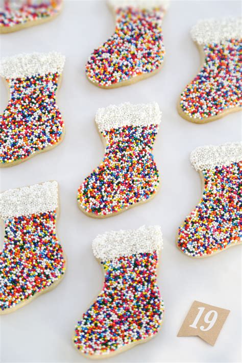 Each year, my mom and i take on a task of herculean proportions: Gift This! Sprinkle Stocking Sugar Cookies | Sprinkle Bakes