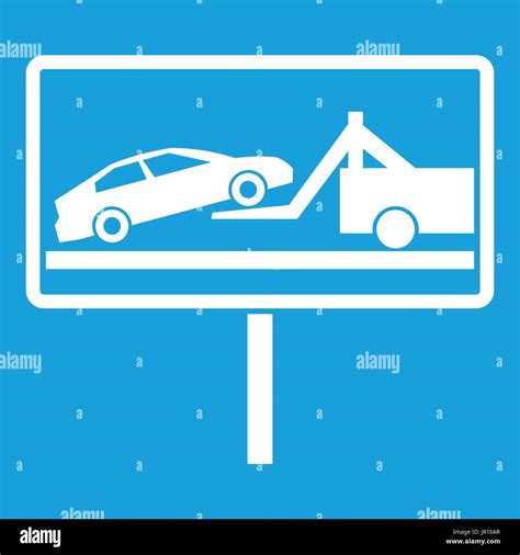 No Parking Sign Icon White Stock Vector Image And Art Alamy