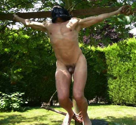 Sm8591crux12 In Gallery Naked Crucified Outdoors And
