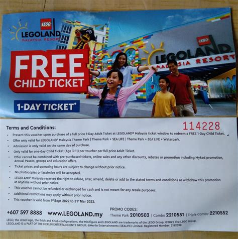 Legoland Free Child Ticket Tickets And Vouchers Vouchers On Carousell