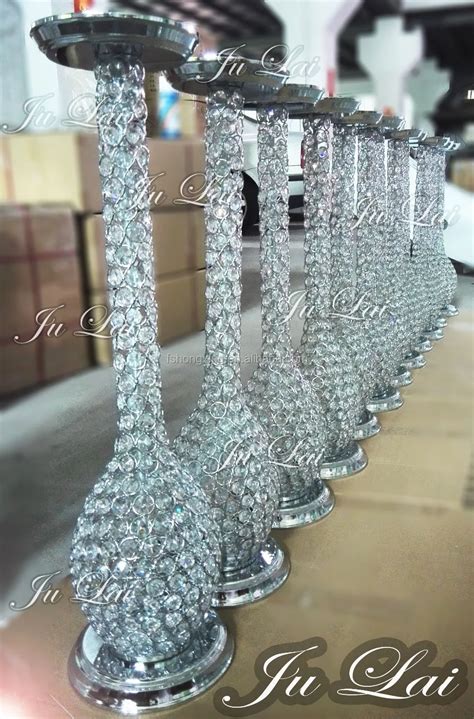 Shining Crystal Wedding Table Centerpiecesflower Stands For Wedding