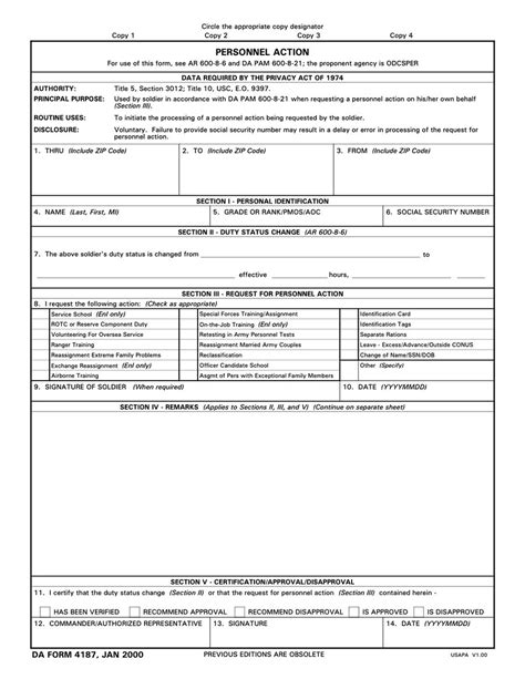 Da 4187 Fillable Form To Download And Edit Widsmob Pdf Template
