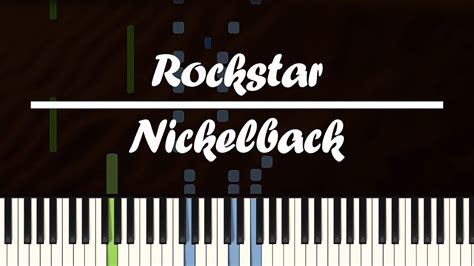 Rockstar Nickelback Piano Tutorial Youtube