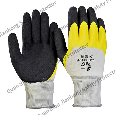 Dipped Gloves Whiteyellowblackdipped Glovesfujian Quanzhou
