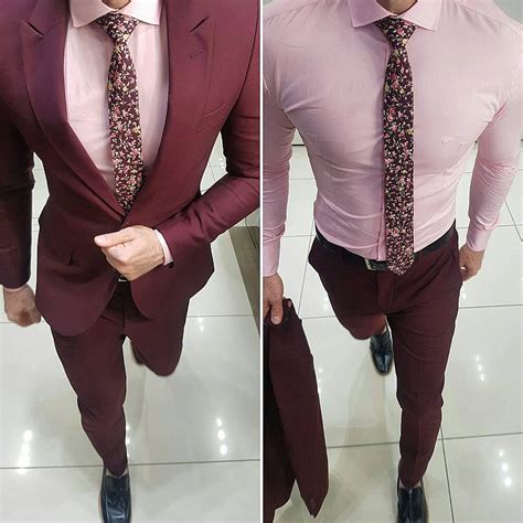 burgundy suit color combinations with shirt and tie suits expert