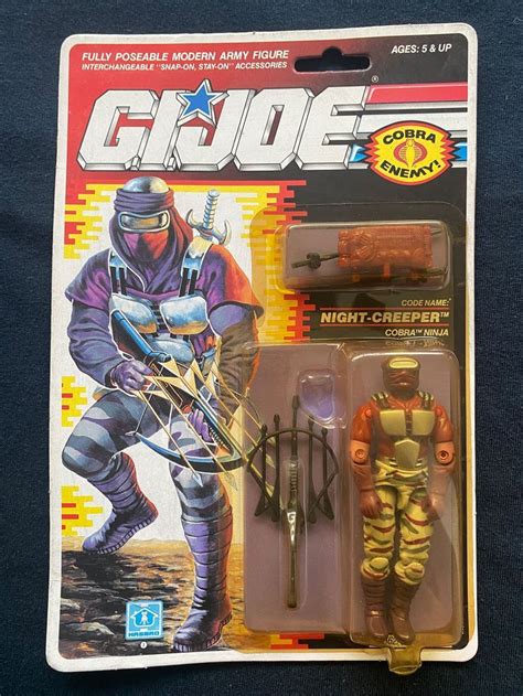 Vintage 1990 Gi Joe A Real American Hero Night Creeper Cobra Ninja