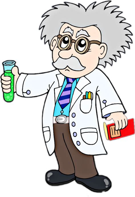 Chemist Sticker Cartoon Scientist Clipart Full Size Clipart