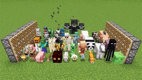 All Minecraft Mobs Combined Youtube