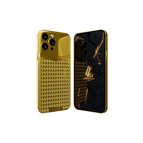 New Luxury 24k Gold Iphone 14 Pro And Pro Max Rhombus Limited Edition Leronza
