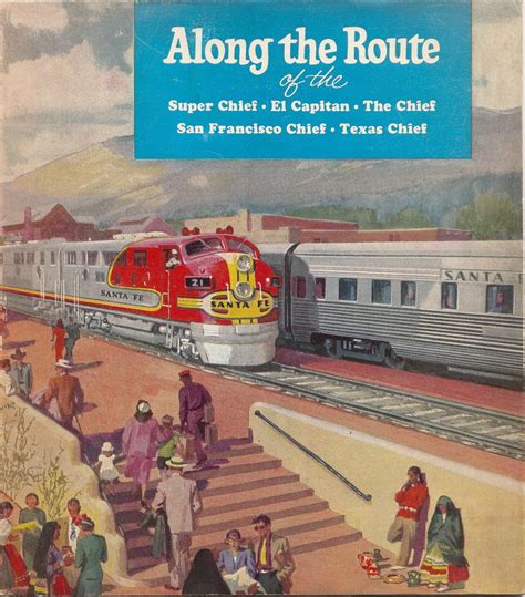 Along The Route Santa Fe Railroad Brochure 1963