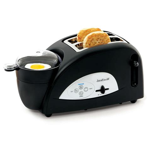 West Bend Tem500w 2 Slice Egg Muffin Toaster Defrost