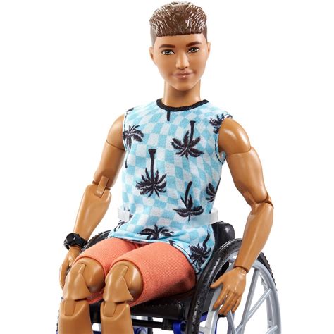 Barbie Fashionistas Ken Doll With Wheelchair And Ramp Ec